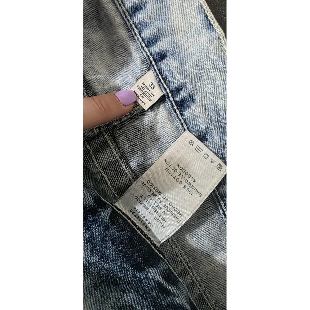 True Religion Jeans‎ Men World Tour Straight Acid Wash Flap Pocket 33x33 EUC
